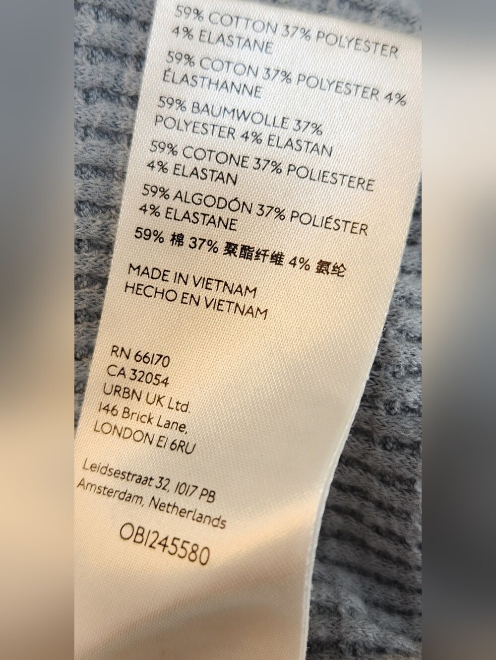 WE THE FREE Oversized L/S Grey Thermal Top EUC Like New - Picture 11 of 12
